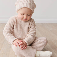 OG Morgan Knit Pant - Blushed Fleck Childrens Pant from Jamie Kay USA