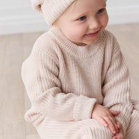 Aurelie Beanie - Blushed Fleck Childrens Beanie from Jamie Kay USA