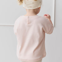 Pima Cotton Mimi Top - Soft Peony Petite Cherry Childrens Top from Jamie Kay USA