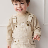 Organic Cotton Jalen Oversized Jumper - Biscuit Fresh Apple Childrens Sweatshirting from Jamie Kay USA