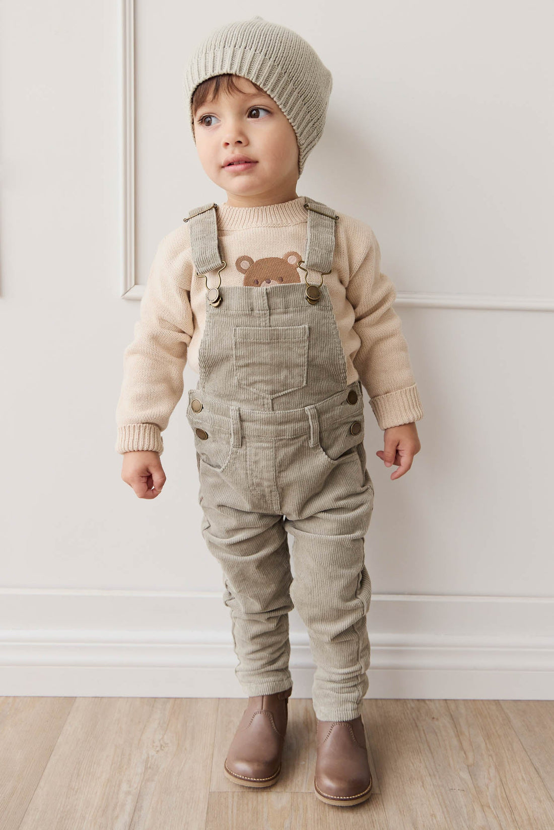 Jordie Cord Overall - Moss Childrens Overall from Jamie Kay USA