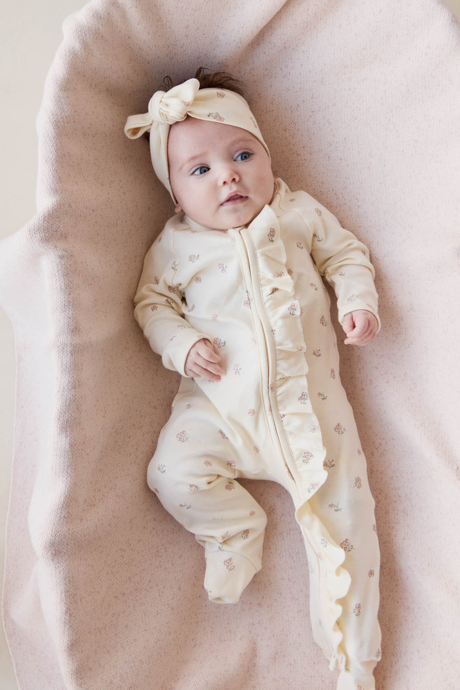 Organic Cotton Melanie Onepiece - Meredith Egret Childrens Onepiece from Jamie Kay USA