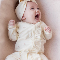 Organic Cotton Melanie Onepiece - Meredith Egret Childrens Onepiece from Jamie Kay USA