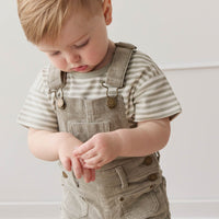 Chase Short Cord Overall - Moss Childrens Overall from Jamie Kay USA