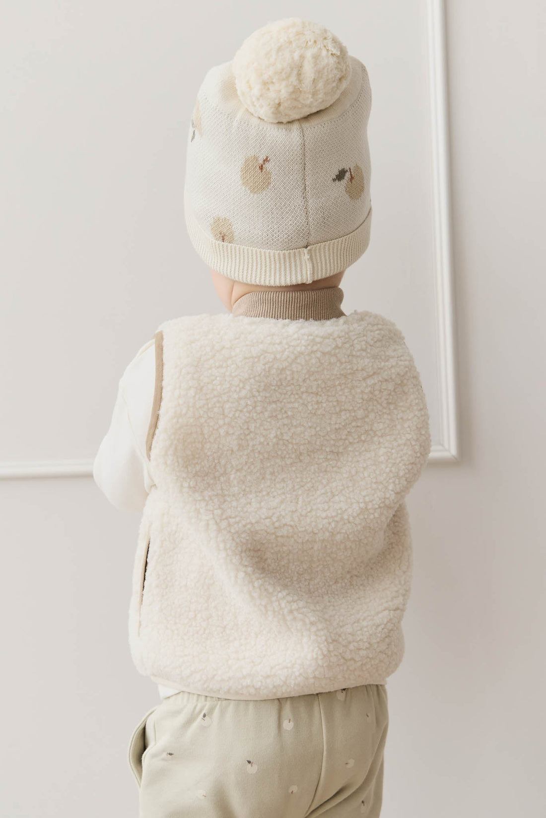 Ethan Hat - Jacquard Fresh Apple Tofu Childrens Hat from Jamie Kay USA