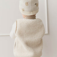 Ethan Hat - Jacquard Fresh Apple Tofu Childrens Hat from Jamie Kay USA