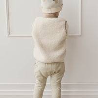 Organic Cotton Morgan Track Pant - Fresh Apples Abbey Medium Childrens Pant from Jamie Kay USA