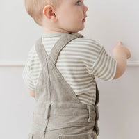 Chase Short Cord Overall - Moss Childrens Overall from Jamie Kay USA