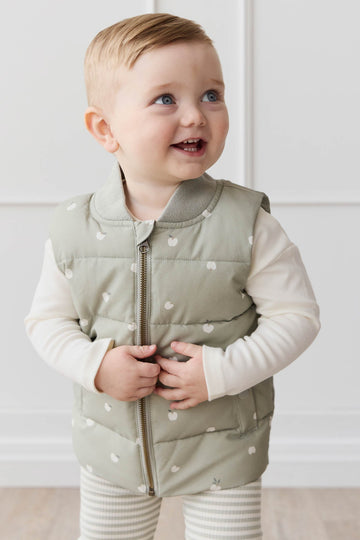 Taylor Vest - Fresh Apples Abbey Stone Childrens Vest from Jamie Kay USA