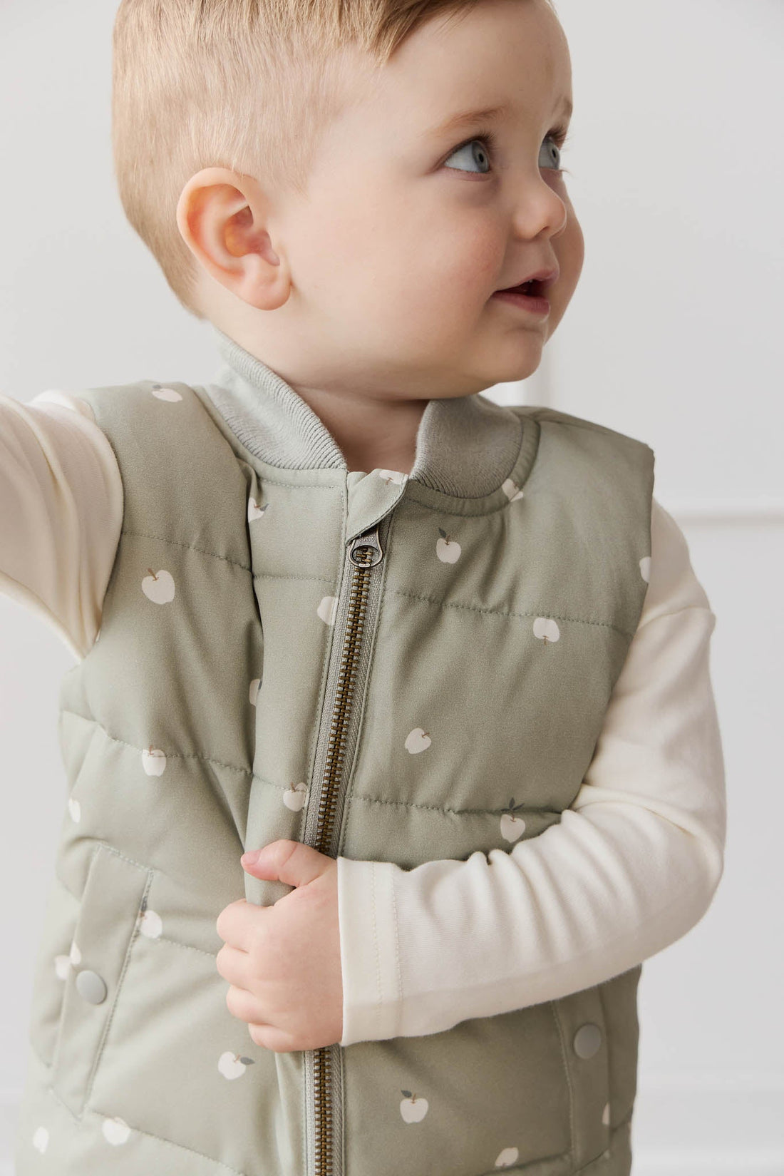 Taylor Vest - Fresh Apples Abbey Stone Childrens Vest from Jamie Kay USA