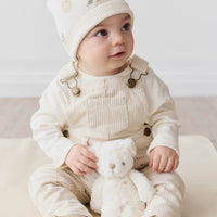 Jordie Overall - Fine Stripe Biscuit/Cloud Childrens Overall from Jamie Kay USA