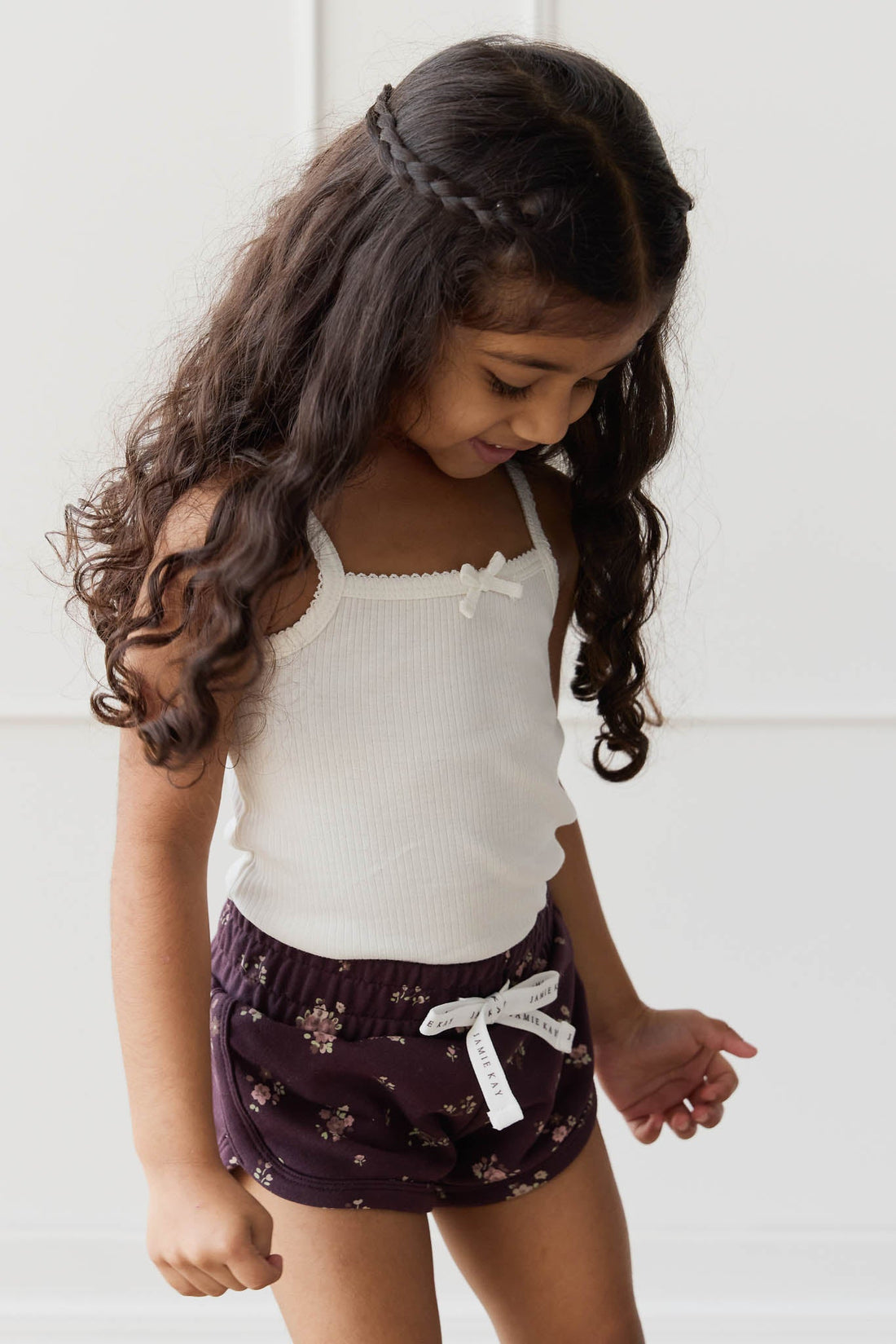 Organic Cotton Ivy Shortie - Petite Fleur Childrens Short from Jamie Kay USA