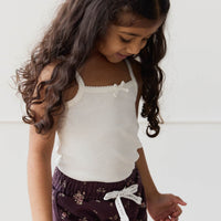 Organic Cotton Ivy Shortie - Petite Fleur Childrens Short from Jamie Kay USA