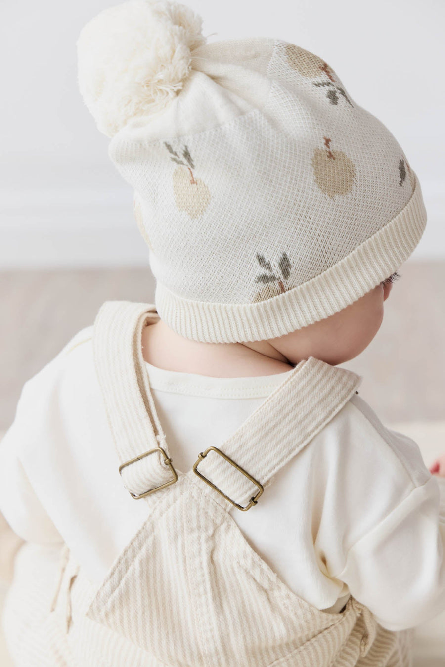 Ethan Hat - Jacquard Fresh Apple Tofu Childrens Hat from Jamie Kay USA