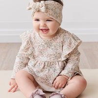 Organic Cotton Vivienne Playsuit - April Glacier Childrens Playsuit from Jamie Kay USA