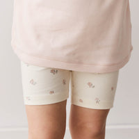 Organic Cotton Everyday Bike Short - Meredith Egret Childrens Short from Jamie Kay USA