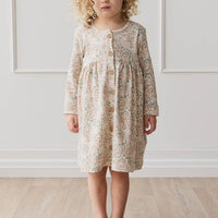 Organic Cotton Poppy Dress - April Glacier Childrens Dress from Jamie Kay USA