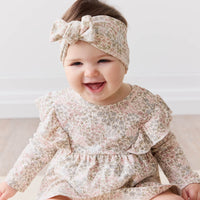 Organic Cotton Vivienne Playsuit - April Glacier Childrens Playsuit from Jamie Kay USA