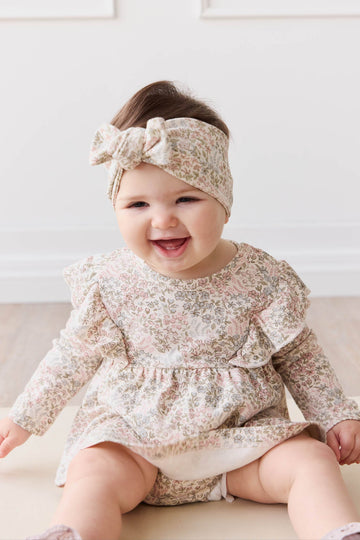 Organic Cotton Vivienne Playsuit - April Glacier Childrens Playsuit from Jamie Kay USA