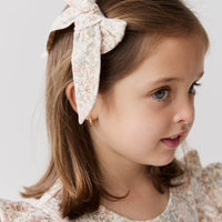 Organic Cotton Bow - April Glacier Childrens Bow from Jamie Kay USA