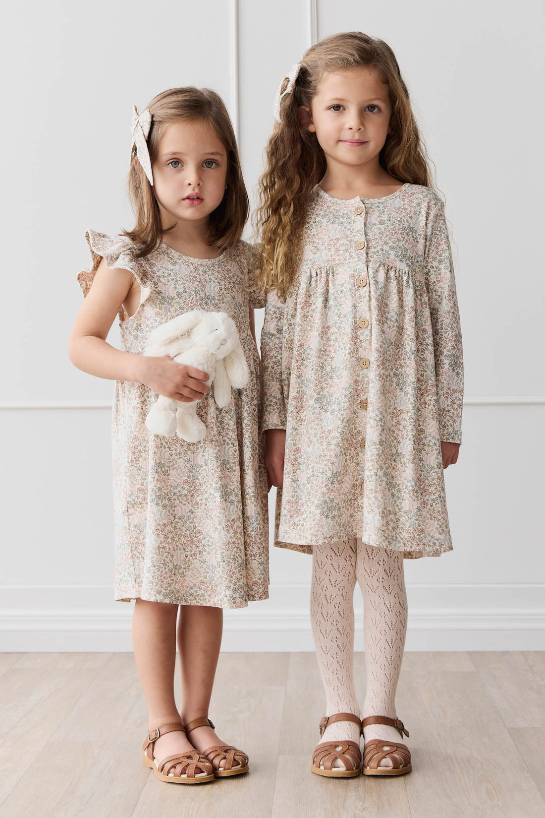 Organic Cotton Ada Dress - April Glacier Childrens Dress from Jamie Kay USA