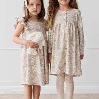 Organic Cotton Ada Dress - April Glacier Childrens Dress from Jamie Kay USA