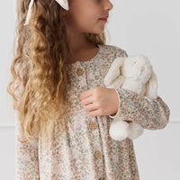 Organic Cotton Poppy Dress - April Glacier Childrens Dress from Jamie Kay USA