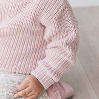 Leon Jumper - Shell Pink Childrens Jumper from Jamie Kay USA