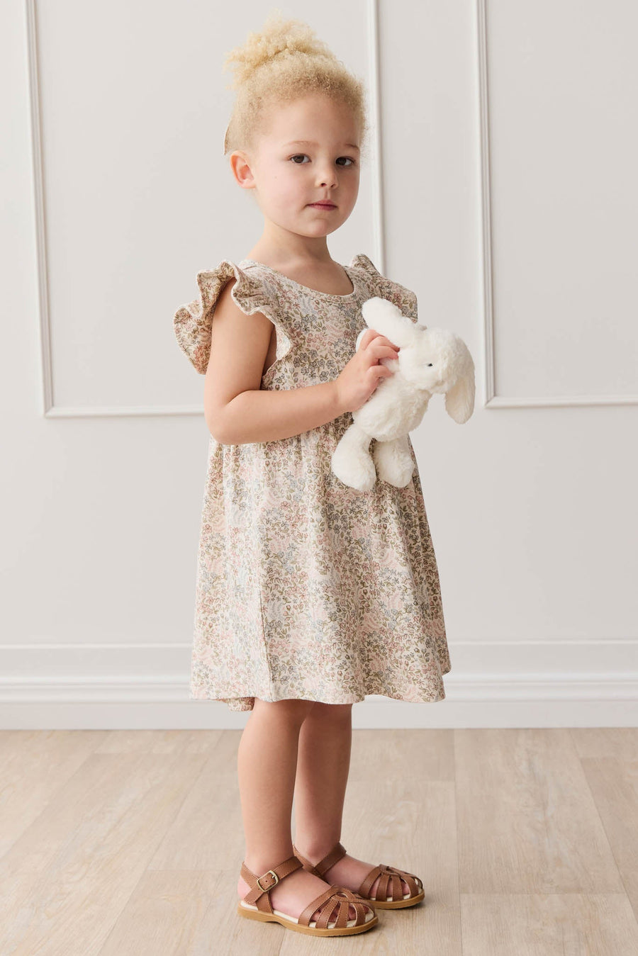 Organic Cotton Ada Dress - April Glacier Childrens Dress from Jamie Kay USA