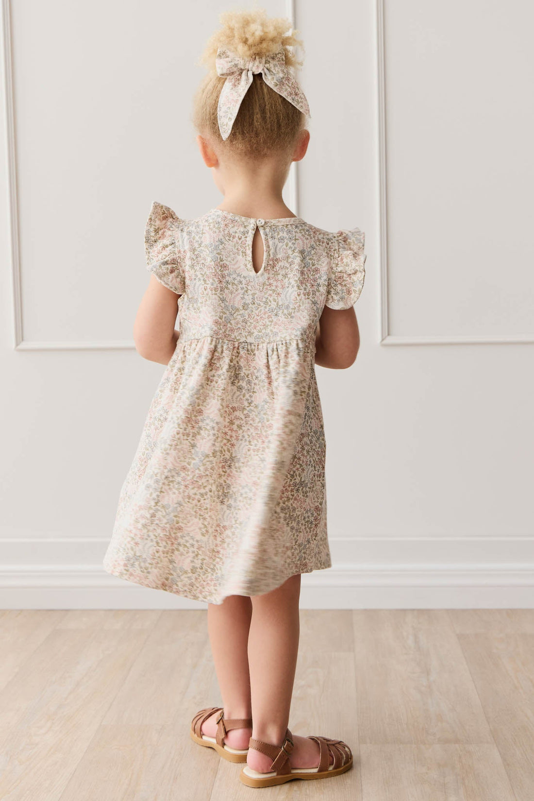 Organic Cotton Ada Dress - April Glacier Childrens Dress from Jamie Kay USA