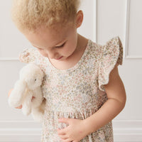 Organic Cotton Ada Dress - April Glacier Childrens Dress from Jamie Kay USA