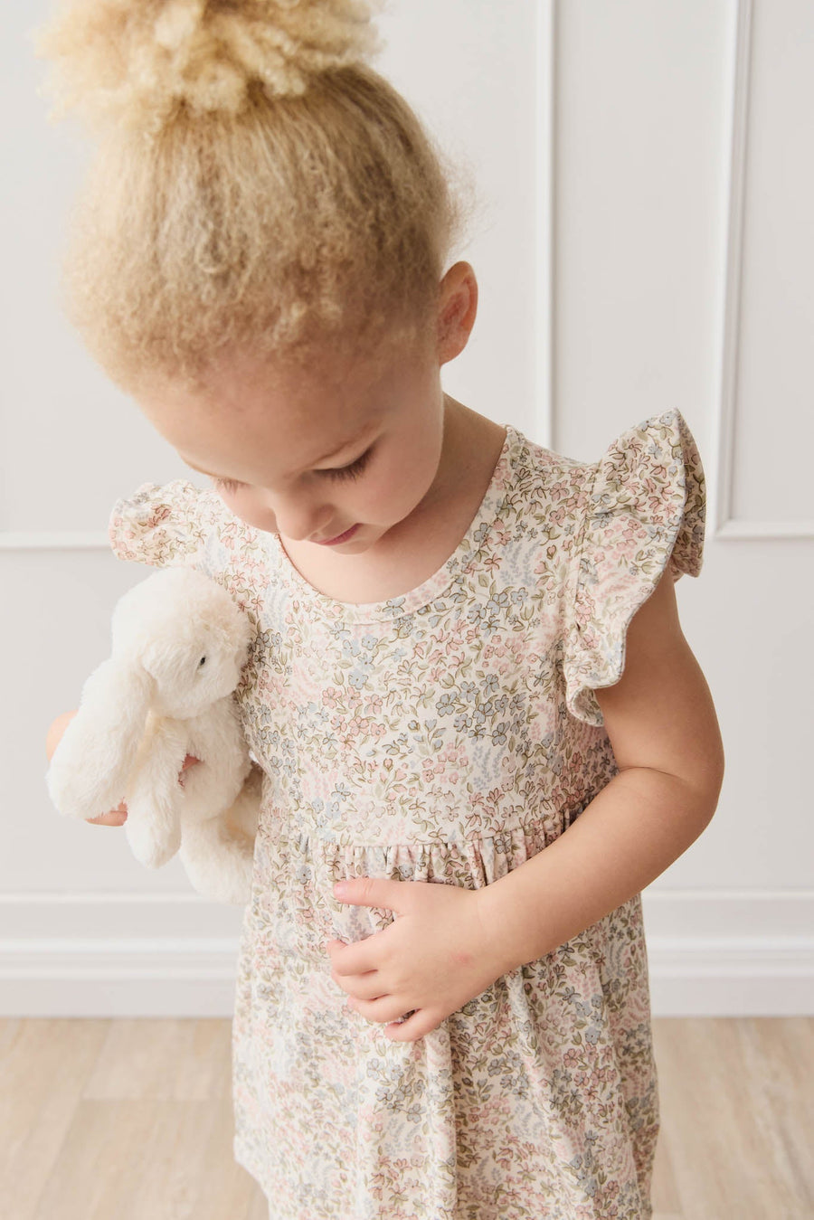 Organic Cotton Ada Dress - April Glacier Childrens Dress from Jamie Kay USA