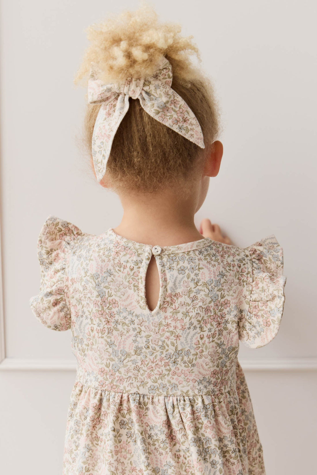 Organic Cotton Ada Dress - April Glacier Childrens Dress from Jamie Kay USA