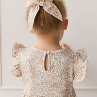 Organic Cotton Ada Dress - April Glacier Childrens Dress from Jamie Kay USA