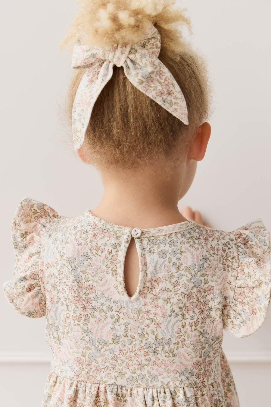 Organic Cotton Bow - April Glacier Childrens Bow from Jamie Kay USA