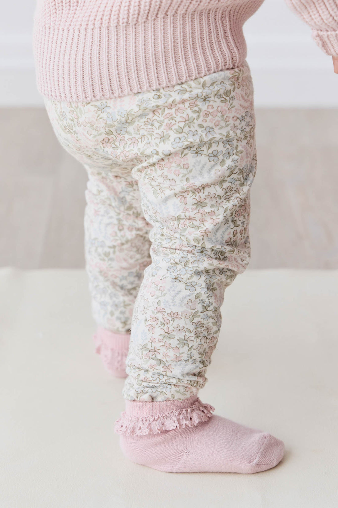 Organic Cotton Everyday Legging - April Glacier Childrens Legging from Jamie Kay USA