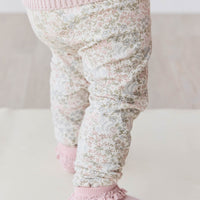 Organic Cotton Everyday Legging - April Glacier Childrens Legging from Jamie Kay USA