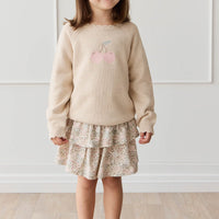 Organic Cotton Ruby Skirt - April Glacier Childrens Dress from Jamie Kay USA