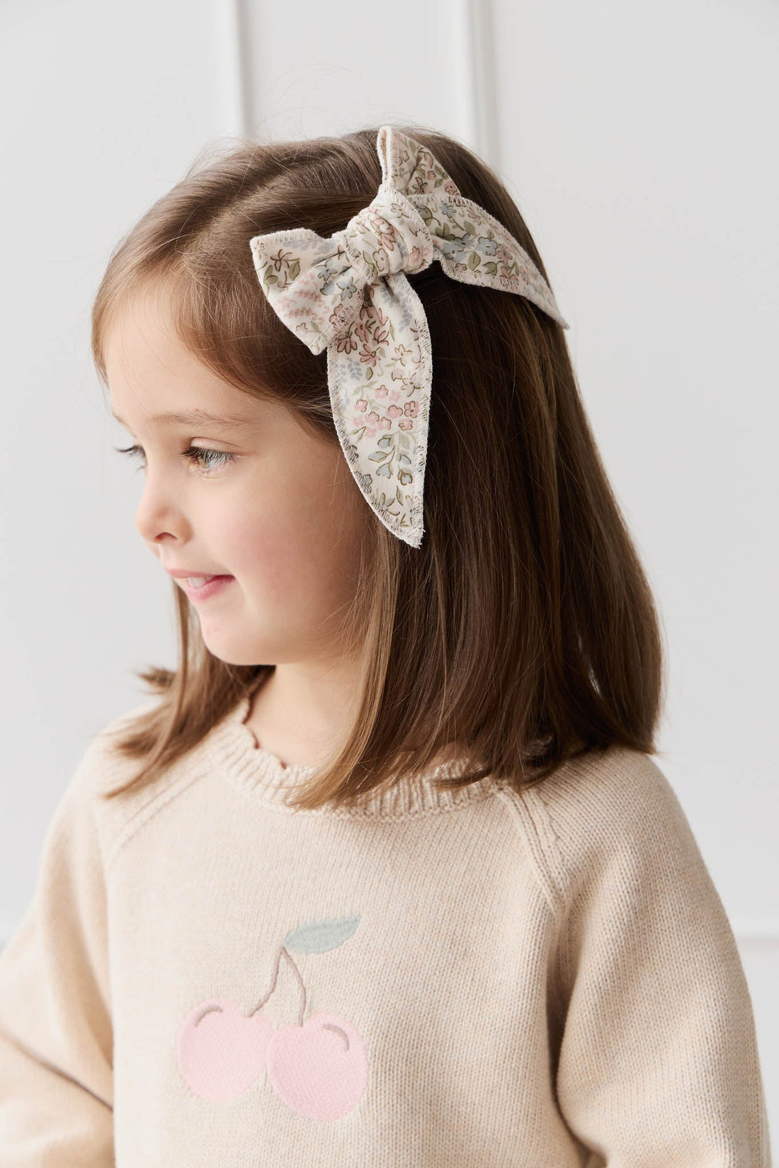 Organic Cotton Bow - April Glacier Childrens Bow from Jamie Kay USA