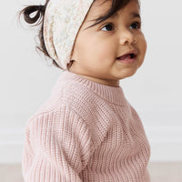 Leon Jumper - Shell Pink Childrens Jumper from Jamie Kay USA