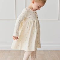 Organic Cotton Poppy Dress - Meredith Egret Childrens Dress from Jamie Kay USA