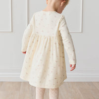 Organic Cotton Poppy Dress - Meredith Egret Childrens Dress from Jamie Kay USA