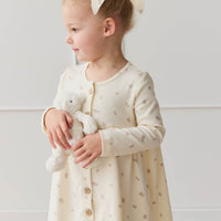 Organic Cotton Poppy Dress - Meredith Egret Childrens Dress from Jamie Kay USA