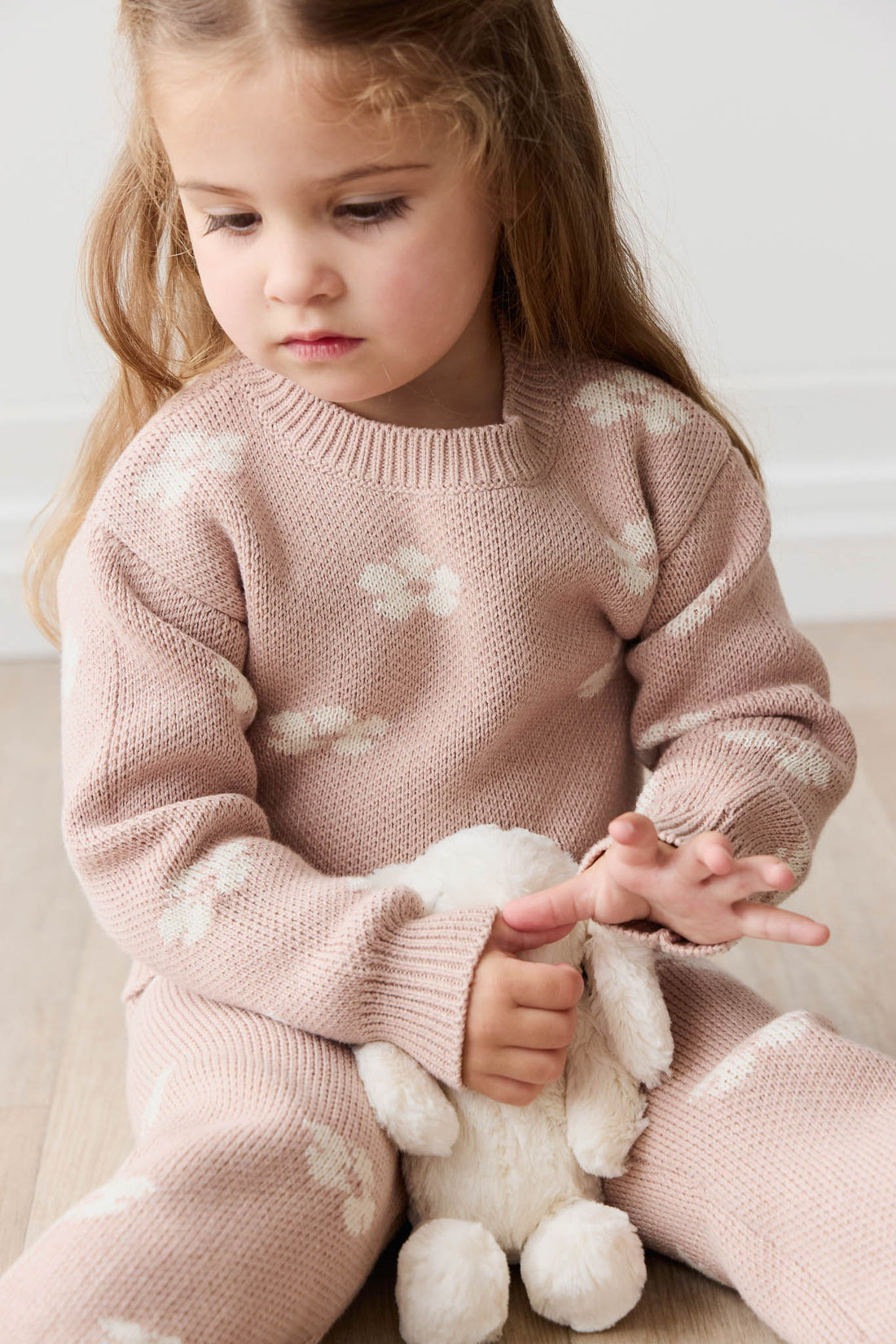 Evelyn Jumper - Frankie Knit Rose Childrens Jumper from Jamie Kay USA