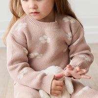 Evelyn Jumper - Frankie Knit Rose Childrens Jumper from Jamie Kay USA