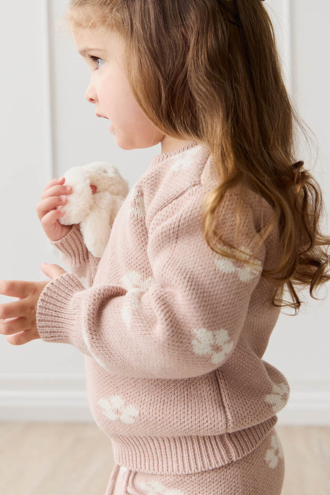 Evelyn Jumper - Frankie Knit Rose Childrens Jumper from Jamie Kay USA