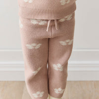 OG Morgan Knit Pant - Frankie Knit Rose Childrens Pant from Jamie Kay USA