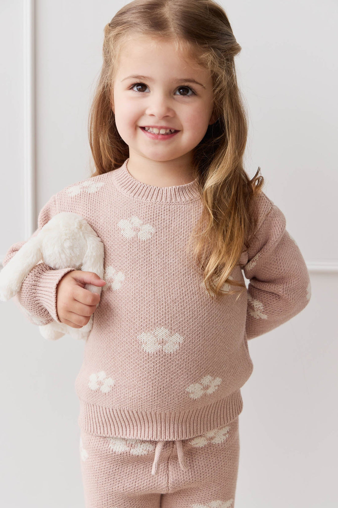 Evelyn Jumper - Frankie Knit Rose Childrens Jumper from Jamie Kay USA