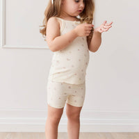 Organic Cotton Singlet - Meredith Egret Childrens Singlet from Jamie Kay USA