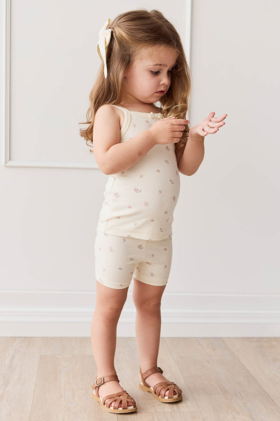 Organic Cotton Singlet - Meredith Egret Childrens Singlet from Jamie Kay USA